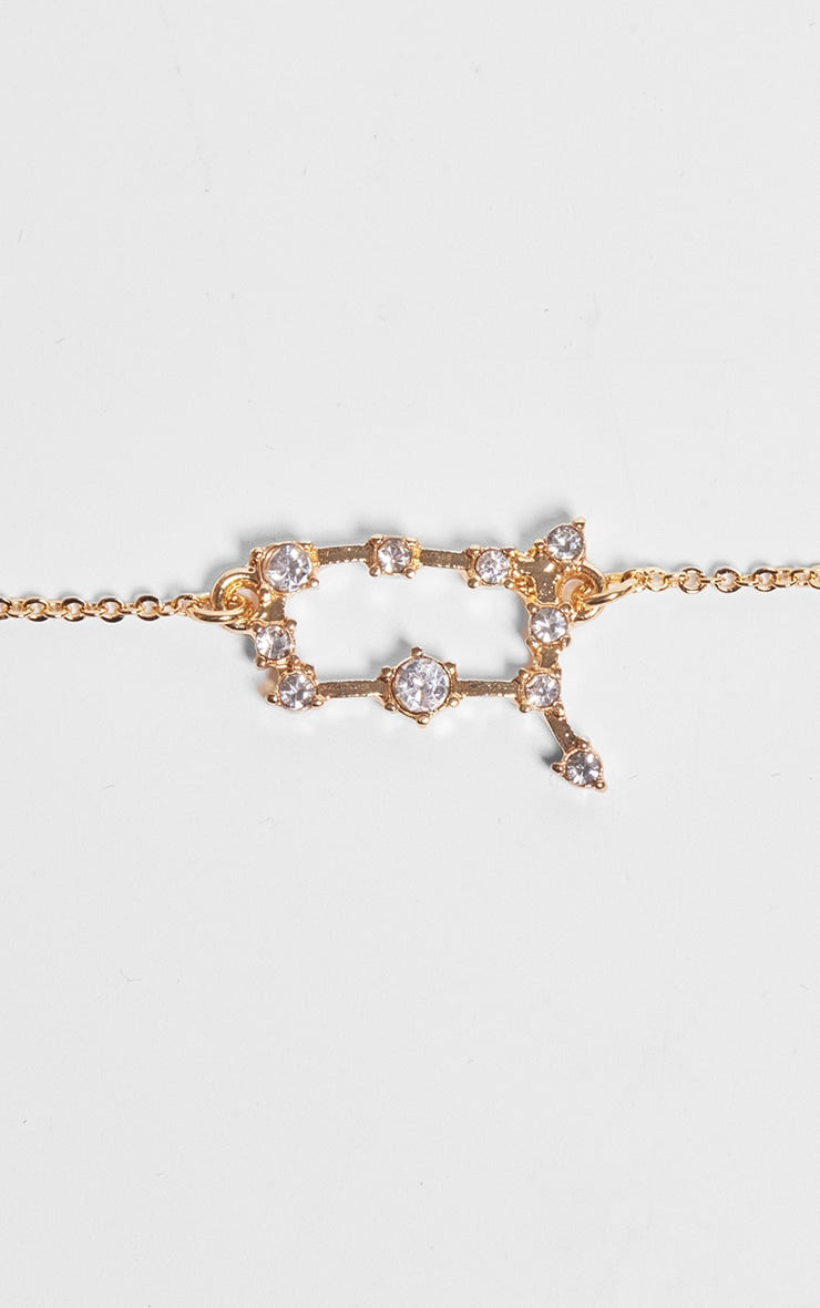 Gold Plated Gemini Celestial Necklace - HCWP 