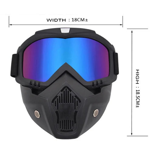 Ski Snowboard Maske Schneemobil