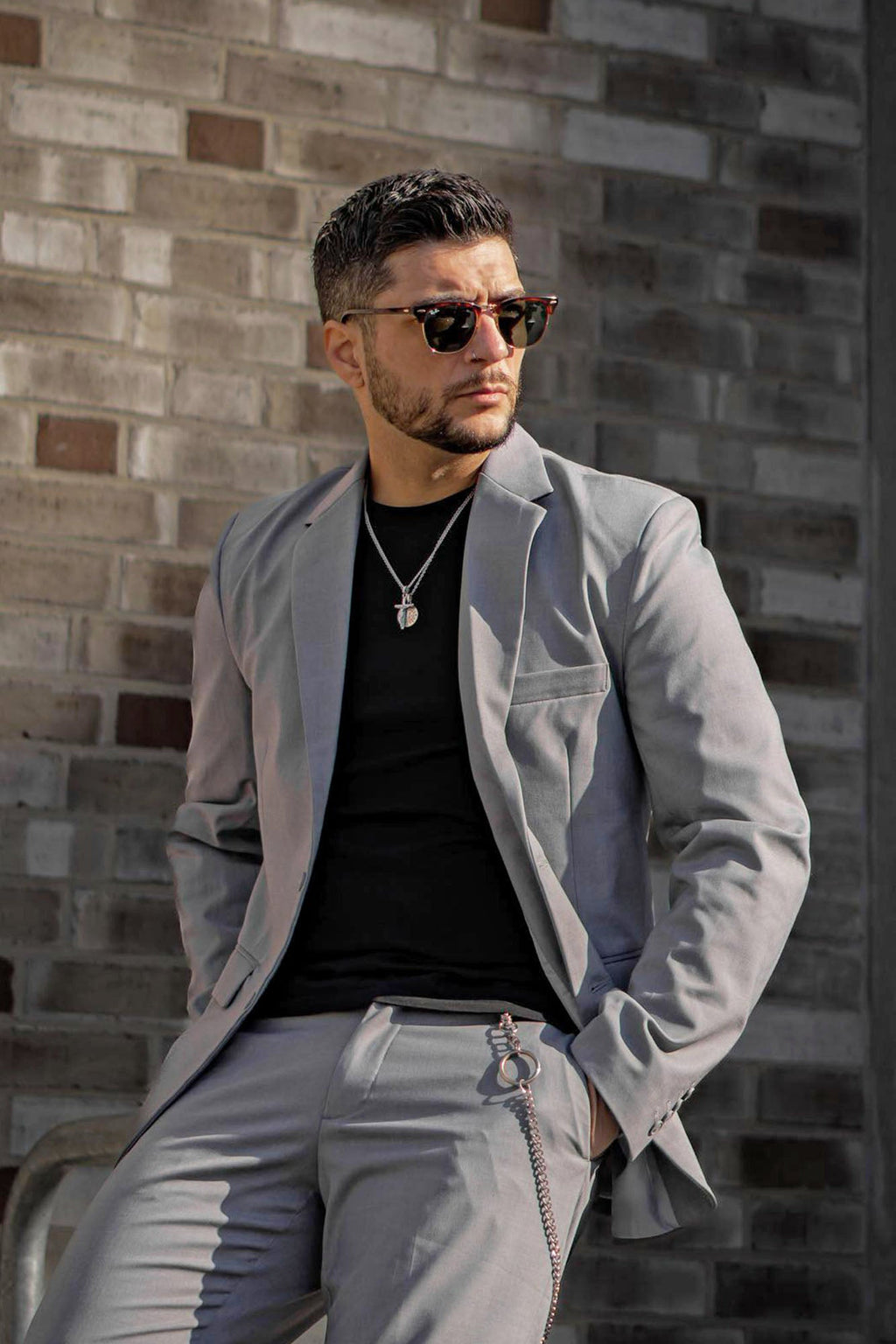 The Modern Stretch Suit Jacket - Blue - HCWP 