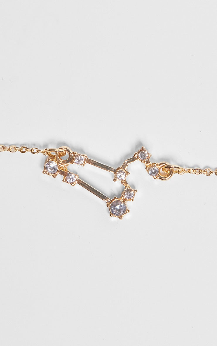 Gold Plated Leo Celestial Necklace - HCWP 