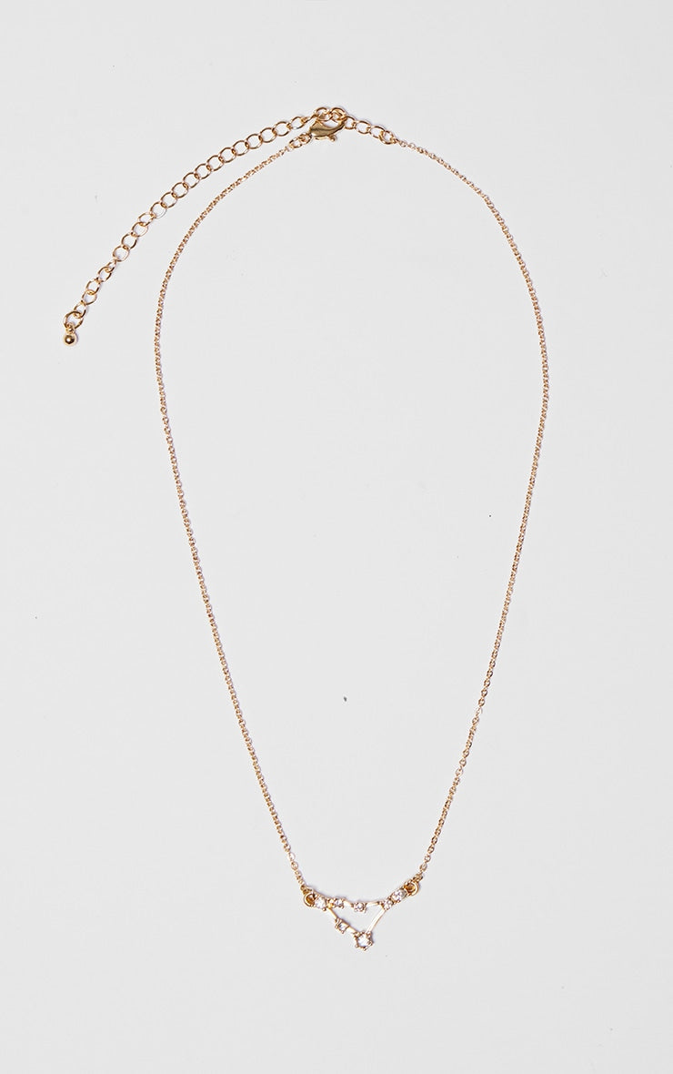 Gold Plated Gemini Celestial Necklace - HCWP 