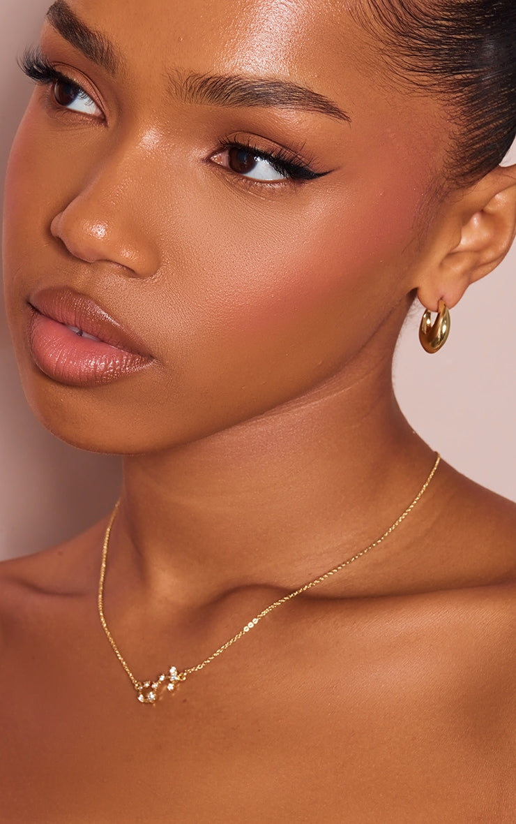 Gold Plated Leo Celestial Necklace - HCWP 
