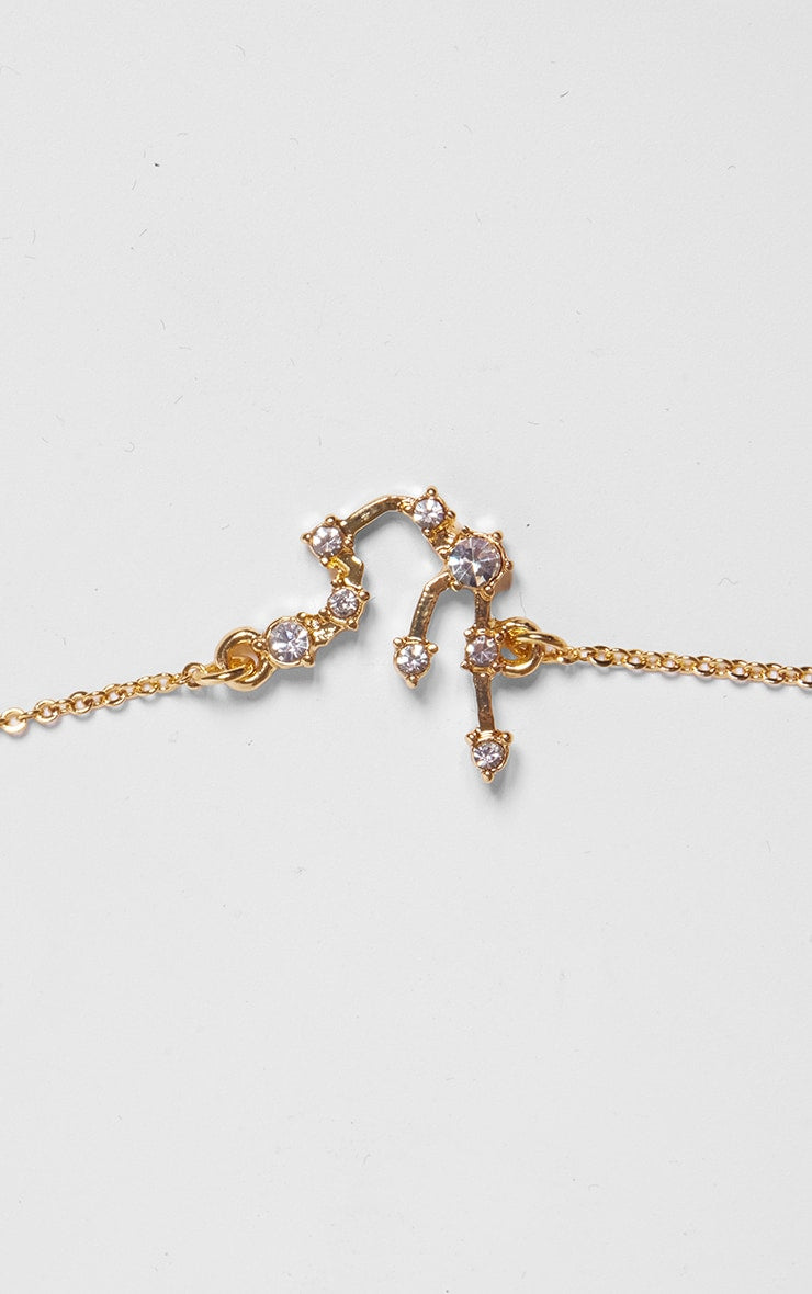 Gold Plated Pisces Celestial Necklace - HCWP 