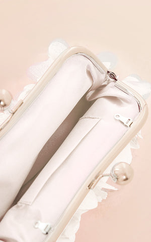 Hot Pink Petal Clutch Shoulder Bag - HCWP 