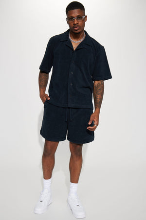 Dipped Terry Knit Shorts - Black - HCWP 