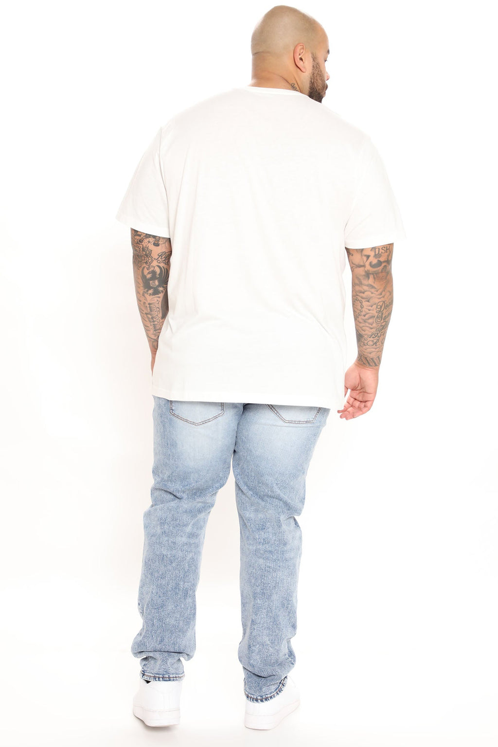 Mike Straight Jeans - Bleach Blue Wash - HCWP 