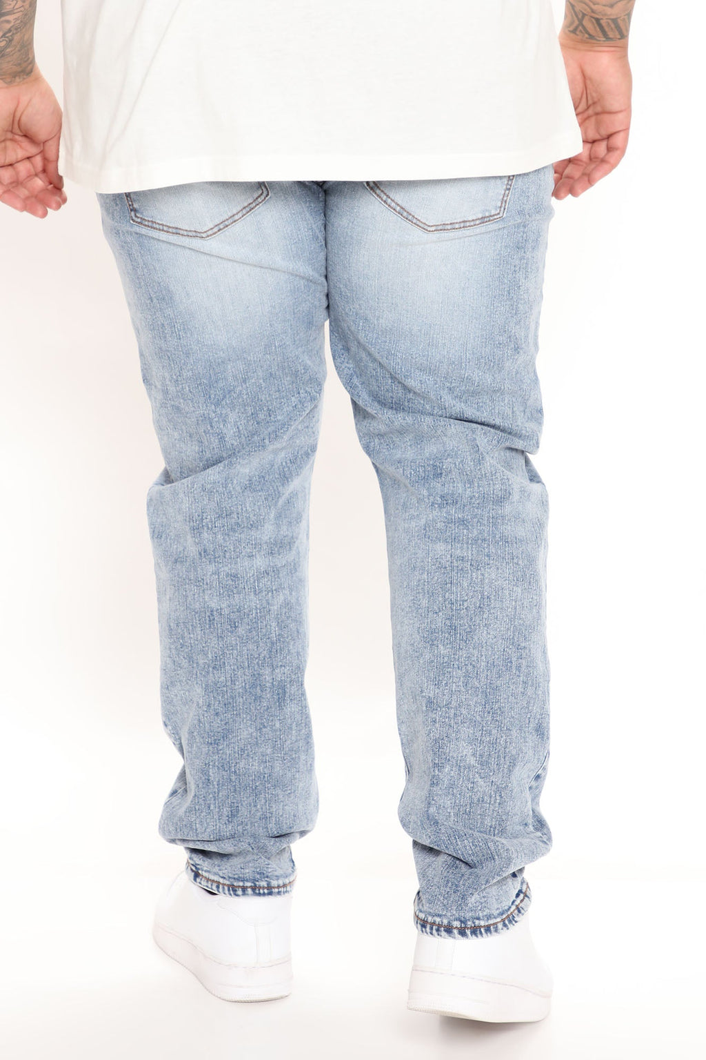 Mike Straight Jeans - Bleach Blue Wash - HCWP 