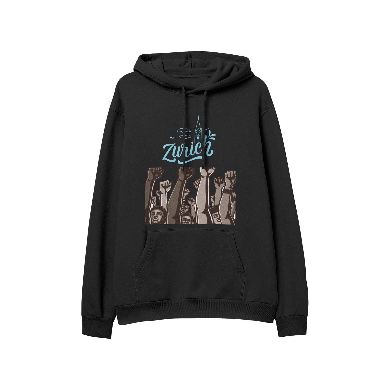 Zürich Stand up Men's Soft Cotton Hoodies - HCWP 