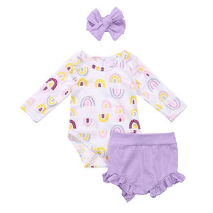 3 stücke Neueste Sommer Kleinkind Infant Baby Mädchen Baumwolle Casual Outfits Set Brief Body + Leopard Shorts + Stirnband Niedlich baby Kleidung