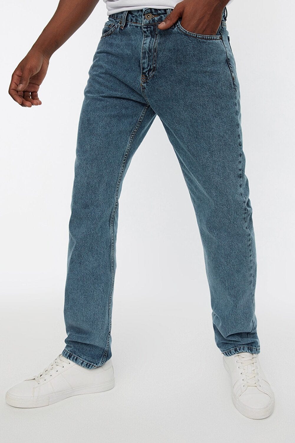 Trendyol Collection Jeans - Blau - Straight - HCWP 