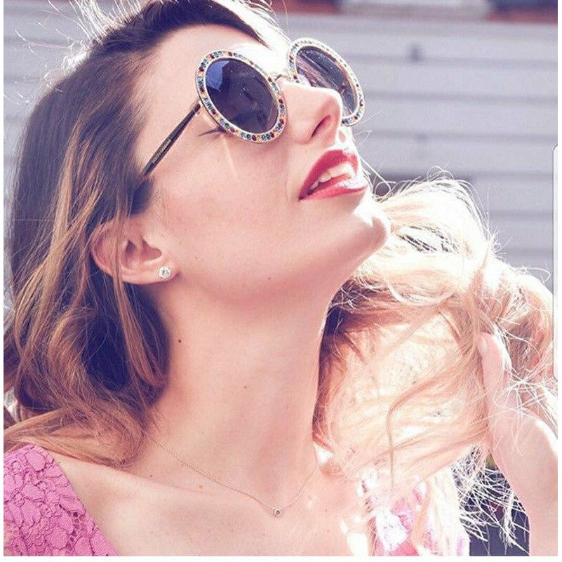 Runde Kristall Shades UV400