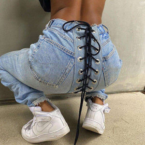 Strappy Jeans