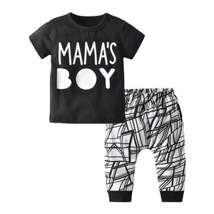 Sommer Neugeborenen Baby Boy Kleidung Set Baumwolle Brief Drucken Kurzarm T-shirt und Casual Hosen Kleinkind Kleidung Outfits