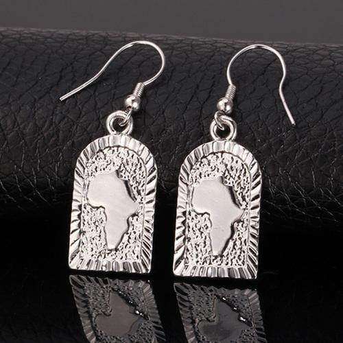 Africa Map Earrings For Women