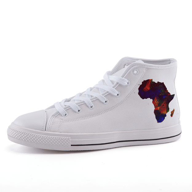 African Map fashion shoes