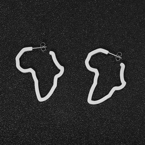 African Map Stud Earring