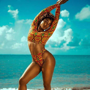 Afrolaise High Waisted Bikini