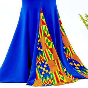 Amina Ankara Wax Maxi Dress