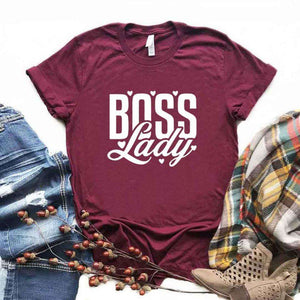 Boss Lady Print Women Tshirts