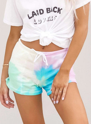 Casual Tie-dyed Shorts