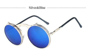 Classic Retro Brand Steampunk Sunglasses