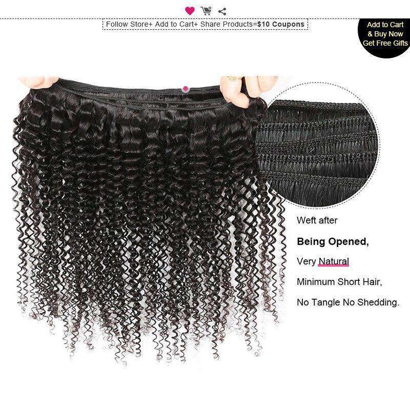Curly Hair bundles 100% Human Hair