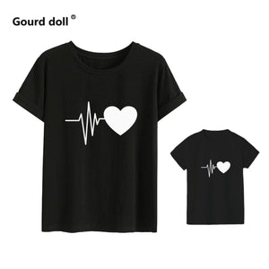 Cute Mother And Daughter T-shirt Fashion