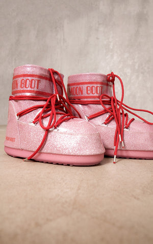 Pink Moon Boot Icon Low Glitter - HCWP 