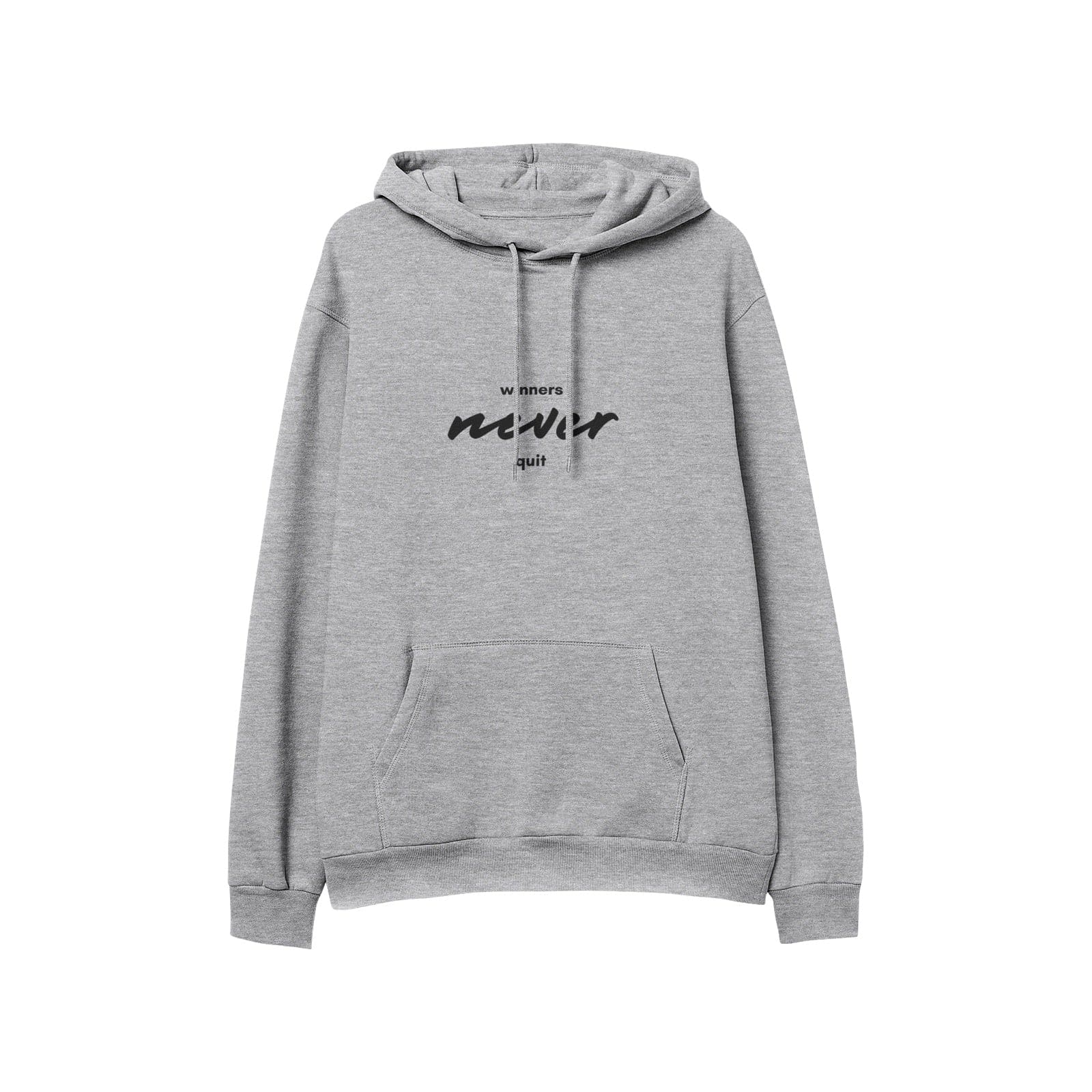 Winners never quit Men's Soft Cotton Hoodies - HCWP 