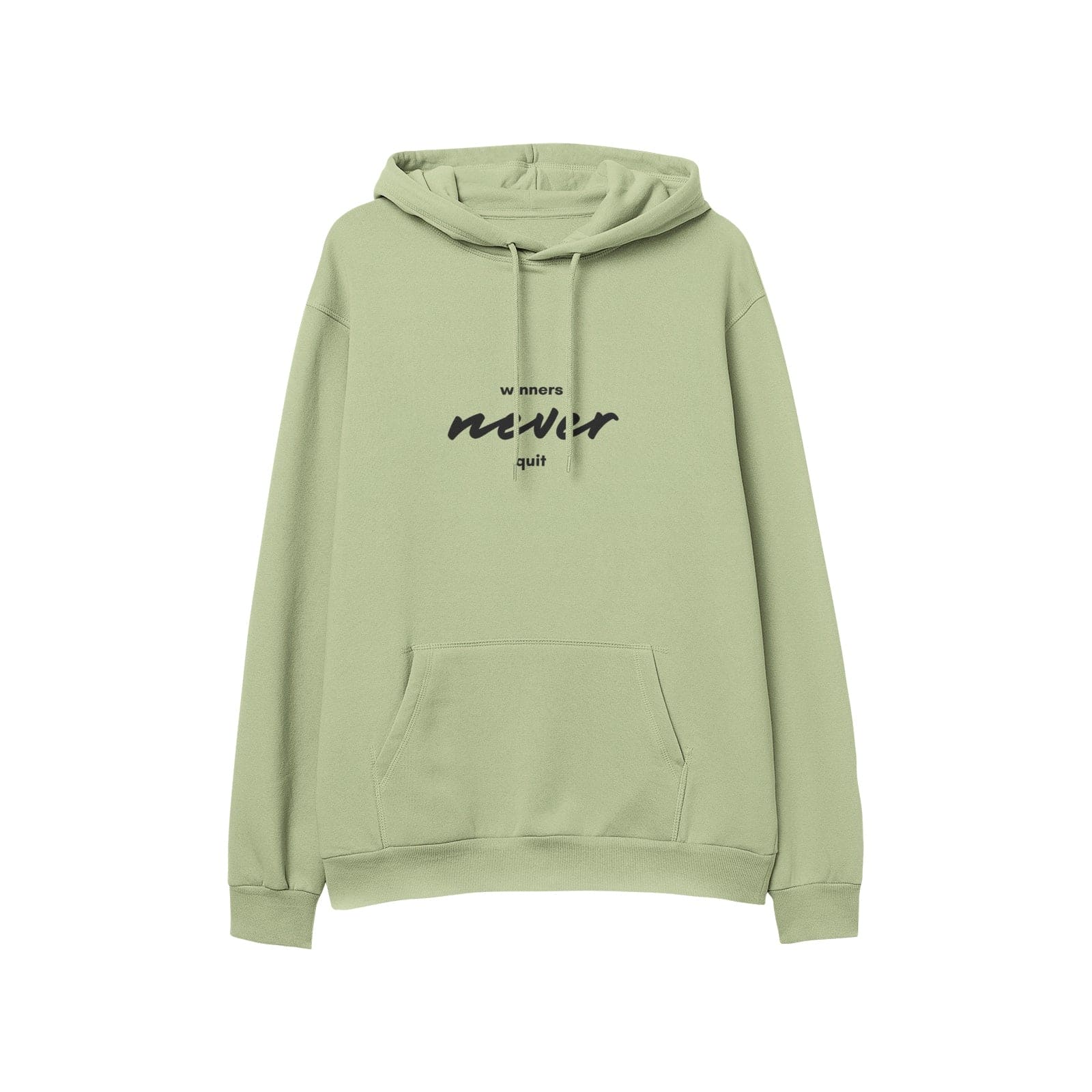 Winners never quit Men's Soft Cotton Hoodies - HCWP 
