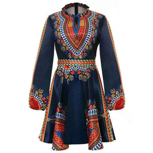 Dashiki Midi Formal Dress