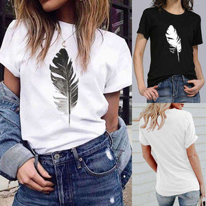 Feather Print T-shirt