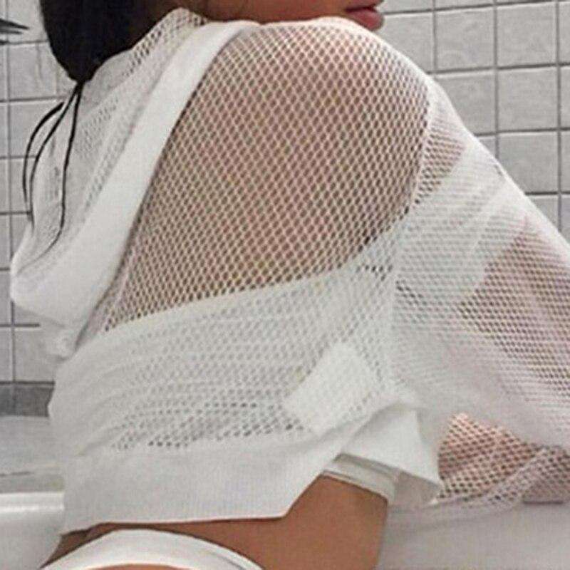 Gaoke Mesh Top Mit Kapuze