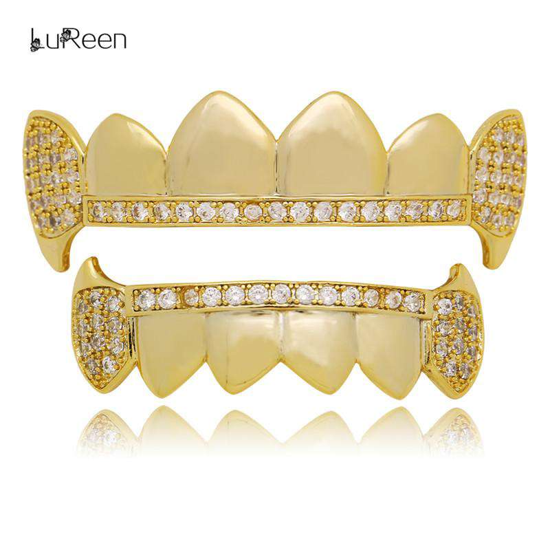 Hiphop Gold Iced Grills