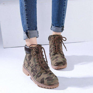 Lace-up ankle boots for women 2019 new fashion warm winter boots women solid square heel shoes woman plus size zapatos de mujer 1
