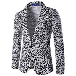 Leopard Mens Blazer New Design Hot Sale