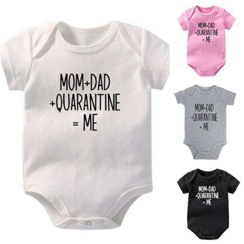 Lustige Neugeborenen Baby Romper Infant Baumwolle Kurzarm Jungen Baby Brief Kleidung Mädchen Print Anzug Geboren Krabbeln Baby 0-24M Neue
