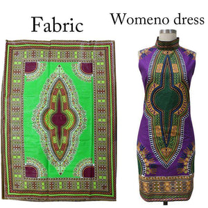 Men Set with African Cotton & mached Women Dresss