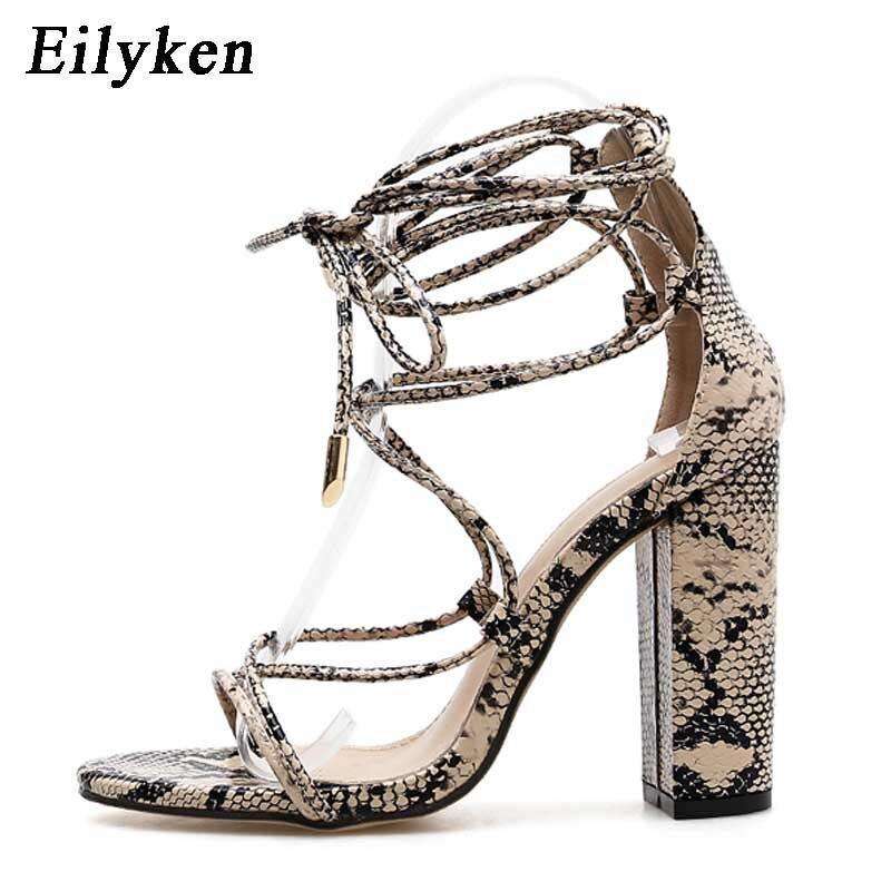 Nandi Snakeskin heel