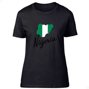 Nigeria Africa Country Map T-Shirt