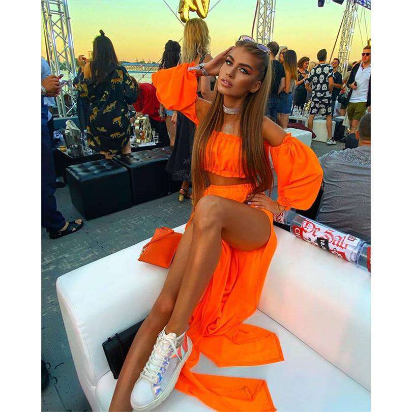 Skirt Two-piece Suit for Travelling Beach Vacation